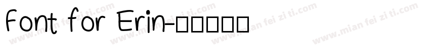 Font for Erin字体转换